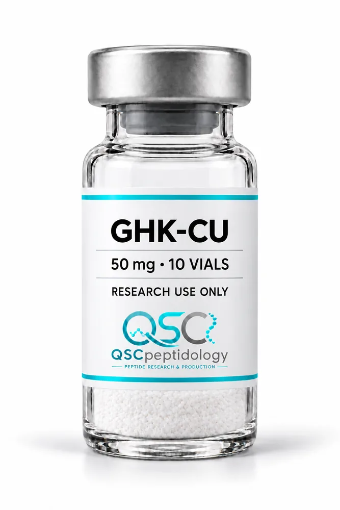 GHK-Cu 50mg (Pacote de 10 frascos) QSC Peptidology